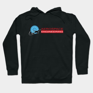 Aerospace engineering text, aircraft engineer logo Hoodie